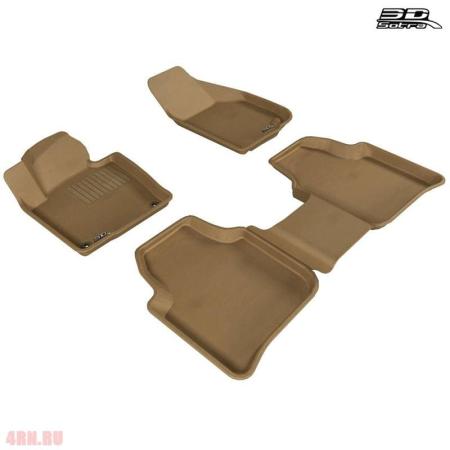 Коврики салона Sotra Liner 3D VIP бежевые для Skoda Superb (2009-2015) № ST 73-00071