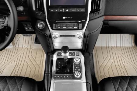 Коврики в салон 3D Kvest для Toyota Land Cruiser 200 (2015-2021) бежевые № KVESTTYT00001Kb1