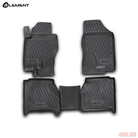 Коврики салона Element для Nissan Navara АКПП (2005-2015) № CARNIS00007