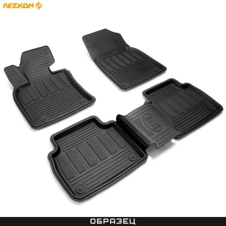 Коврики салона Rezkon резиновые для Renault Logan (2014-2018) № 1629015200