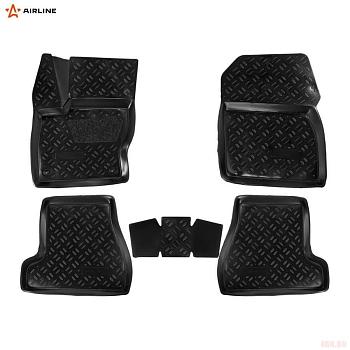 Коврики салона (3D с подпятником) для Ford Focus 3 (2011-2018) с высоким бортом № ACM-PS-29