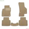 Коврики в салон Klever текстильные Premium для Skoda Superb седан (2016-2024) 5 шт. бежевые № KLEVER04451822112kh