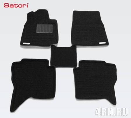 Коврики салона Satori Liner 3D Basic текстильные для Mitsubishi Pajero 5дв. (2008-2021) № SI 08-00079