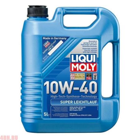 Масло LIQUI MOLY Super Leichtlauf 10W40 моторное полусинтетическое 5л артикул 1929