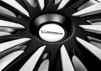 Колпаки колесные MICHELIN 14", "Калибр", серебристо-черные, 4 шт. № 300236