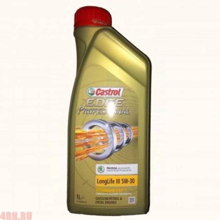 Масло CASTROL EDGE Professional Longlife III 5W30 моторное синтетическое 1л (Skoda) артикул 157AD5