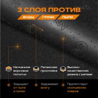 Изображение коврики салона rezkon текстильные для renault logan (2004-2014) № 2029015100