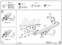 Фаркоп Galia быстросъемный для Mazda CX-9 (2012-2017) № M133C