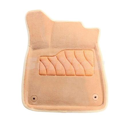 Коврики салона 3D текстильные для Audi A8 (2010-2017) серые № 86837