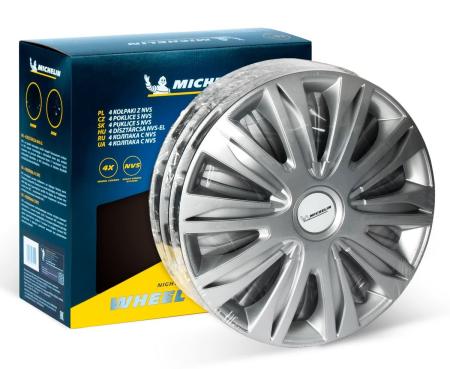 Колпаки колесные MICHELIN 15", "42 Нардо", серебристые, 4 шт. № 300255