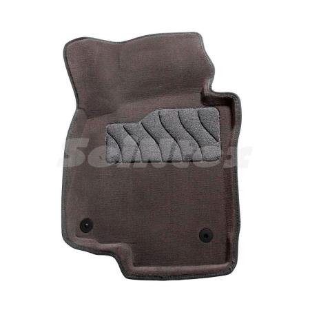 Коврики салона 3D текстильные для Volkswagen Golf 5 (2003-2009) серые № 82171