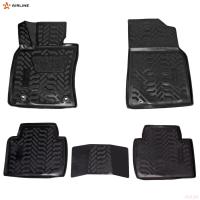 Коврики салона (3D с подпятником) для Toyota Camry (2017-2024) с высоким бортом № ACM-PS-83