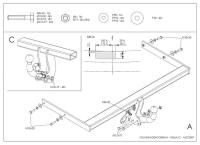 Фаркоп Galia для Volkswagen Touran (2002-2006) № V065A