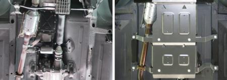 Защита КПП и раздаточной коробки для LADA (ВАЗ) 2121, 2131 (4x4) (1977-2020) № 333.6020.1