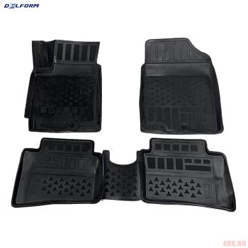 Коврики 3D салона для Kia Rio (2017-2023) № S0706