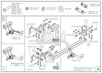 Фаркоп Galia для Nissan X-Trail (T32) (2015-2022) № N055A