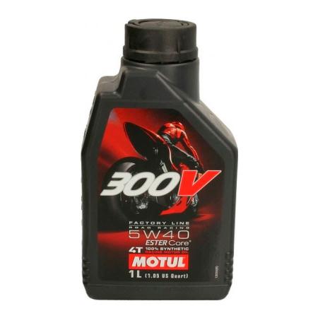 Масло моторное 4T Motul 300V 4T FL ROAD RACING 5W40 1л 104112