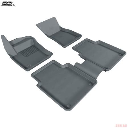 Коврики салона Sotra Liner 3D Lux серые для Audi A8 Long (2002-2010) № STR74-00079