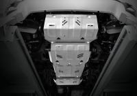 Защита радиатора, двигателя, КПП и раздаточной коробки для Mitsubishi Pajero Sport (2016-2025) 4 части № K333.4046.3.6