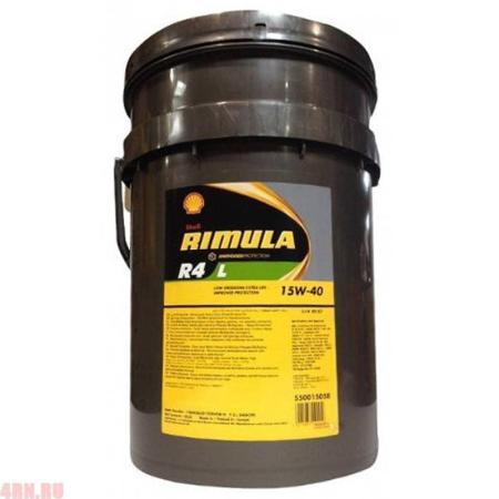 Масло SHELL Rimula R4 L 15W40 CJ-4 моторное минеральное 20л