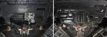 Защита картера и КПП для Volkswagen Polo седан, хэтчбек (2010-2020) № AM.5877.1