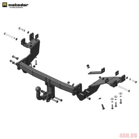 Фаркоп Motodor для Mitsubishi Outlander 3 (2012-2017) № 91308-A