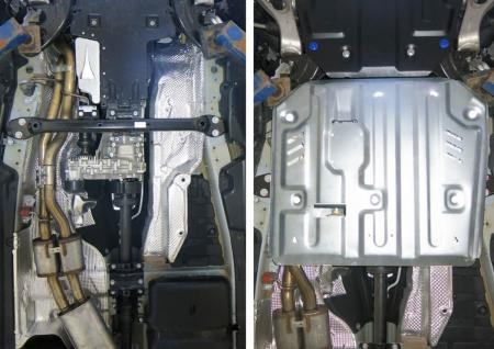 Защита КПП и раздаточной коробки для Volkswagen Touareg (2010-2018) № 333.4604.1