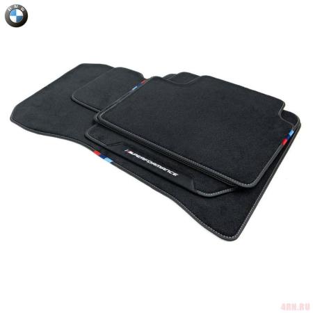 Коврики салона текстильные оригинальные для BMW 4-Серия (2020-2021) № 51475A14E76