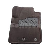 Изображение коврики салона 3d текстильные для toyota land cruiser 200 (2012-2021) серые № 85521