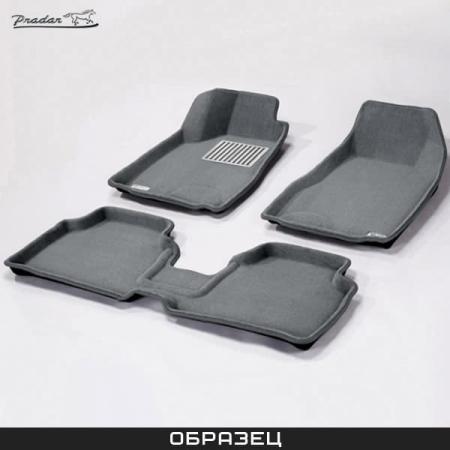 Коврики салона Pradar 3D текстильные серые для Toyota Highlander (2007-2010) № SI 09-00161