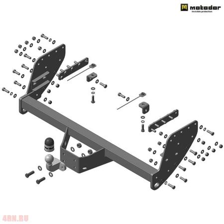 Фаркоп Motodor для Mitsubishi L200 (2007-2015) № 91301-F