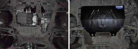 Защита двигателя и КПП для Peugeot 307 (2001-2008) № 111.4304.1