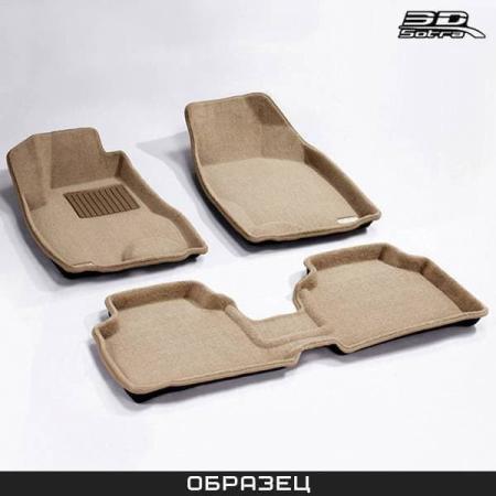 Коврики салона Sotra Liner 3D Lux бежевые для Toyota Land Cruiser 100 (1998-2006) 3 ряда № STR74-00197