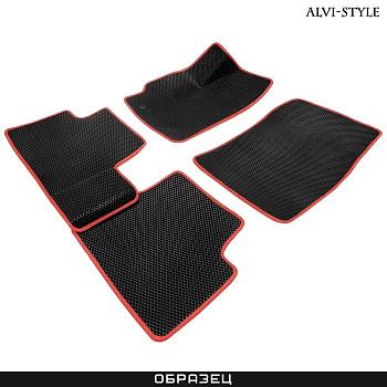 Коврики EVA салона для Skoda Octavia A7 (2013-2020) с красным кантом № EVAST18-03BR
