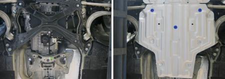 Защита КПП для Audi A5 АКПП 4WD (2016-2024) № 333.0335.1