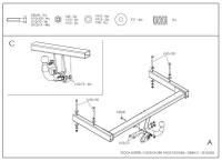 Фаркоп Galia для Volkswagen Passat B5 седан, универсал (1996-2005) № S088A