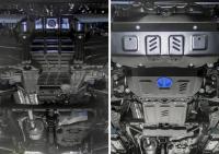 Защита радиатора, двигателя, КПП и раздаточной коробки для Toyota Fortuner 4WD (2015-2025) № K111.5770.1