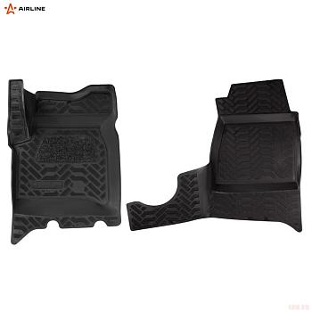 Коврики салона передние (3D с подпятником) для UAZ Profi (2017-2025) с высоким бортом № ACM-PS-76