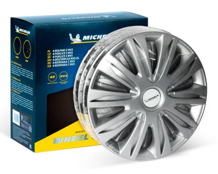 Колпаки колесные MICHELIN 14", "42 Нардо", серебристые, 4 шт. № 300254