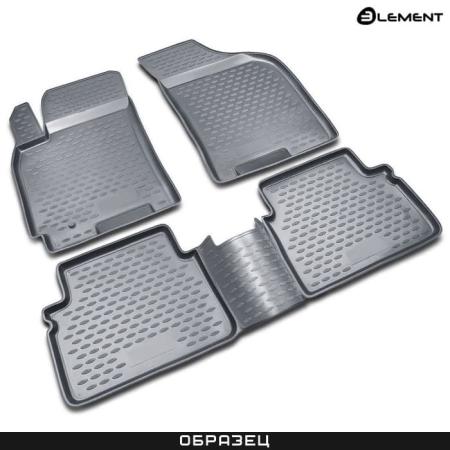 Коврики салона Element для Renault Scenic (2003-2010) серые № NLC.41.09.211