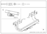 Фаркоп Galia для Volkswagen Crafter (без ступеньки) (2006-2011) № M118A