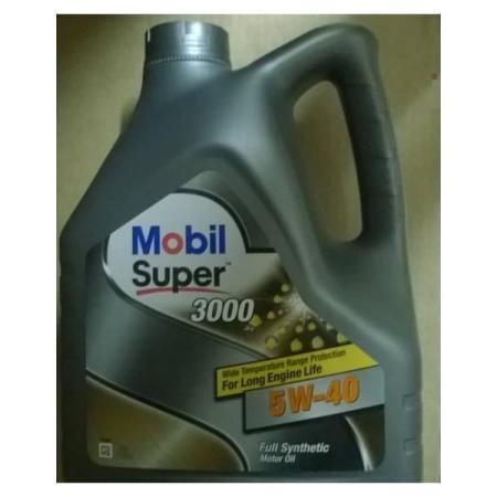 Масло моторное 5W40 MOBIL 4л синтетика MOBIL SUPER 3000 X1 артикул 152566