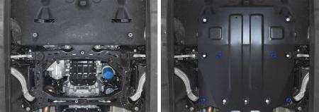 Защита двигателя для Genesis G70 4WD (2018-2025) № 111.2841.1