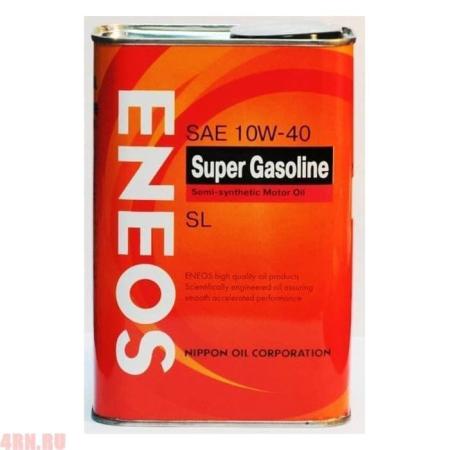 Масло ENEOS Super Gasoline 10W40 SL моторное минеральное 4л 10W40 мин.