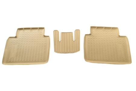 Коврики салона Norplast 3D бежевые для Nissan X-Trail (2015-2022) № NPA11-C61-812-B