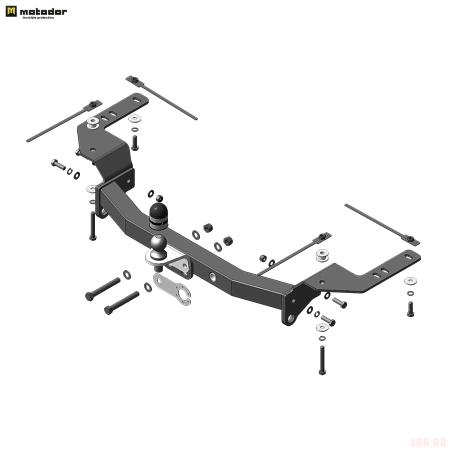 Фаркоп для Lexus LX 450d (2015-2021) № 92503-FE