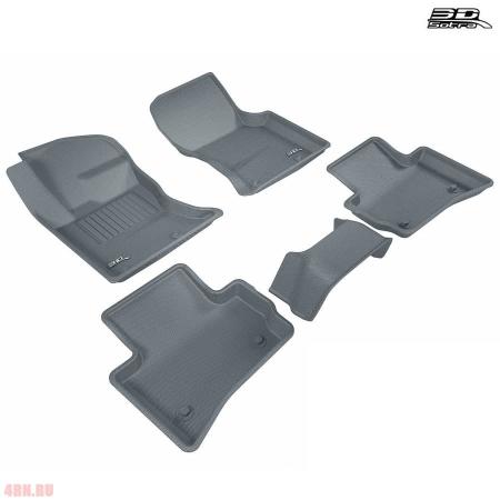 Коврики салона Sotra Liner 3D Lux текстильные для Land Rover Range Rover Velar (2018-2024) серые № ST 74-00693