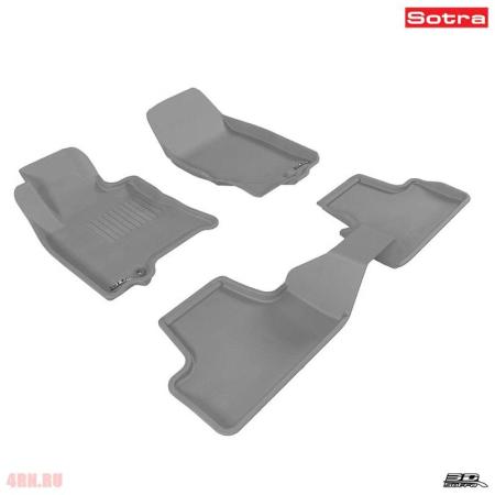 Коврики салона Sotra Liner 3D Lux серые для Infiniti QX50 (2014-2017) № ST 74-00469