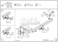 Фаркоп Galia для Toyota RAV4 (2006-2012) № T058A