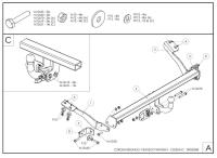 Фаркоп Galia для Peugeot Partner L2 (кол. база 4680мм) (2008-2019) № C062A